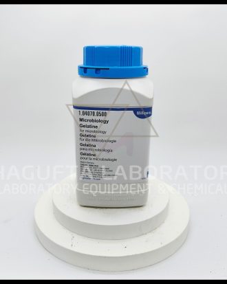 Gelatine for Microbiology Merck Millipore Cat. No. 104070 merupakan bahan media mikrobiologi berkualitas tinggi yang digunakan sebagai komponen kultur mikroorganisme, pengujian aktivitas gelatinase, dan formulasi media laboratorium mikrobiologi. Cocok untuk QC industri, research, pendidikan, dan laboratorium profesional.