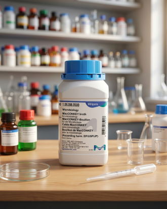 MacConkey Broth Merck Millipore 105396 merupakan media mikrobiologi selektif untuk deteksi dan diferensiasi bakteri gram negatif enterik, khususnya kelompok coliform. Cocok digunakan untuk laboratorium mikrobiologi, quality control, pengujian air, pangan, penelitian, pendidikan, dan aplikasi industri.